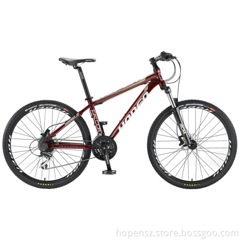 Hot Sale 26" 24sp/Dark Red Aluminum Mountain Bike
